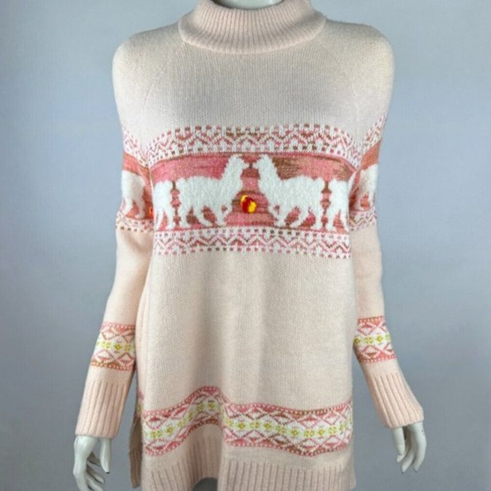 Anthropologie Aimee Pommed Alpaca Sweater Women‎ M NWT $160 Long Sleeve